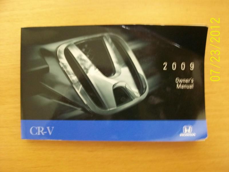 2009  honda cr-v    owners manual 