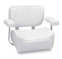 Wise pilot chair w/armrests - white - 20''h x 19''w x 16''d wd431ar-710