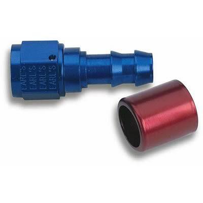 Earl's super stock hose end -6 an crimp non-swivel female straight 700167erl