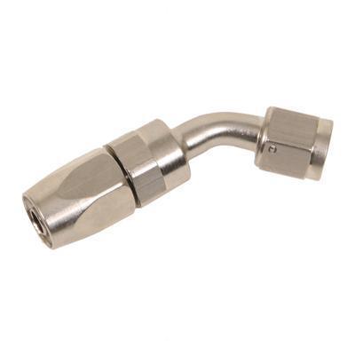 Summit 220686n hose end 45 deg -6 an hose to female -6 an nickel plated ea