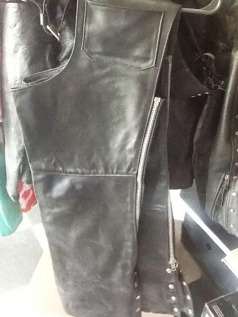 Women's medium leather chaps