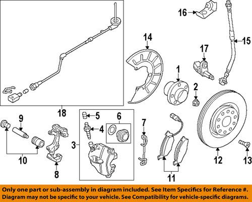 Volkswagen oem 5c0615301a disc brake rotor/front brake rotor/disc