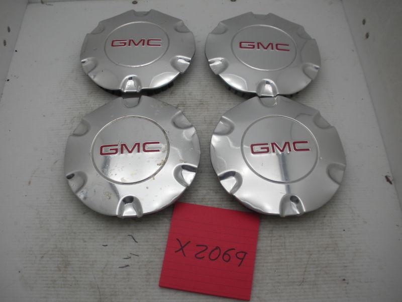 Set 4 oem 05 06 07 08 09 gmc envoy 9595881 wheel center caps hubcaps