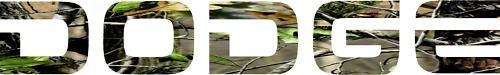 Dodge realtree apg camo windshield decal 3x19"