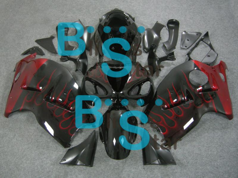 Fairing w2 bodywork with tank seat cover fit hayabusa gsxr1300 1997-2007 06 r