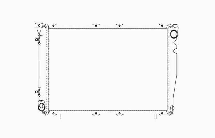 Replacement radiator 98-98 subaru forester auto transmission 2.5l h4 45199fc100