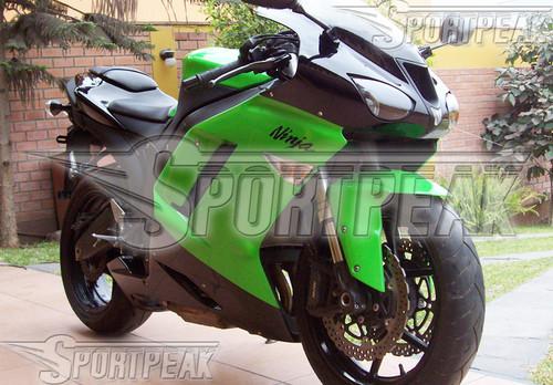 For kawasaki ninja zx-6r 07 08 2007 2008 636 fairing abs body kit green f76c51