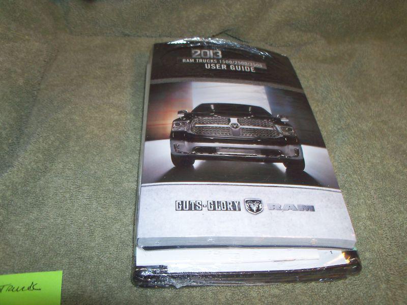 Dodge 2013  ram truck user guide / dvd - factory sealed package 