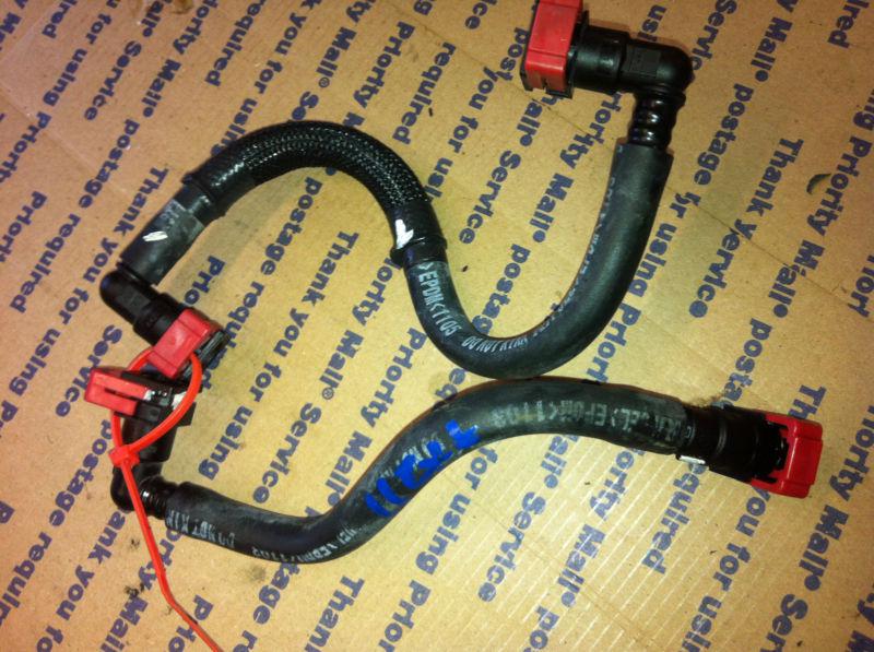 09 10 11 kawasaki ninja zx6r zx6 fuel gas lines hose line 2 lines oem nice