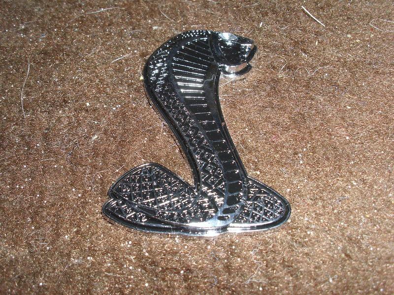 Ford mustang shelby cobra torino cobra metal cobra snake emblem new vintage 4"