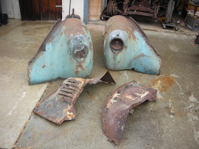 1937 willys truck fenders and hood