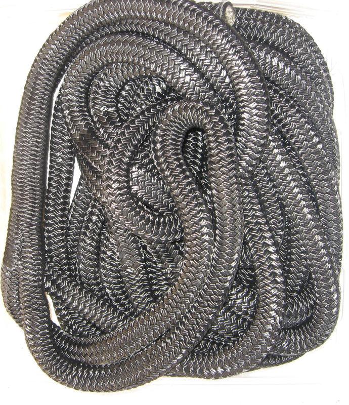 Braided dock line         5/8" x 35'   black 12" eye splice