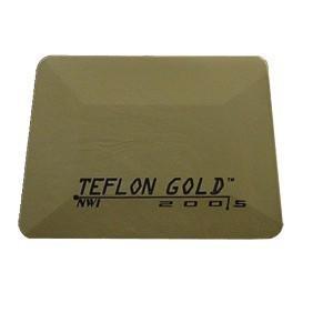 Window film tools - 4" gold teflon card squeegee