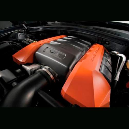 13-14 chevrolet camaro v8 ls3/l99 engine cover inferno orange oem 92247664