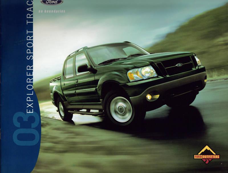 2003 ford explorer sport trac sales brochure folder b03