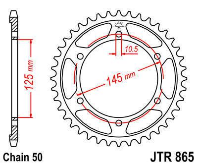 Jt sprocket rear 45t steel fits yamaha fzr600 r/rc 1990-1999