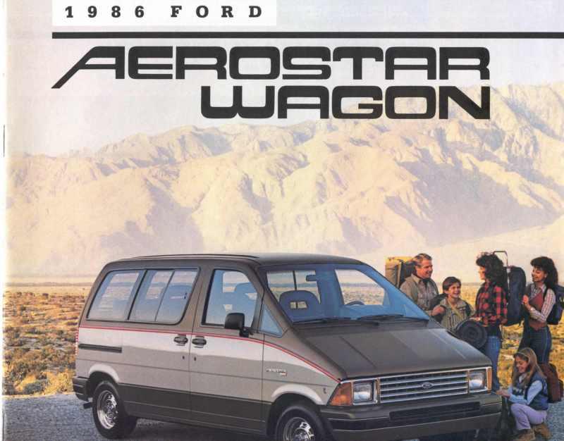 1986 ford aerostar wagon sales brochure original excellent condition k13