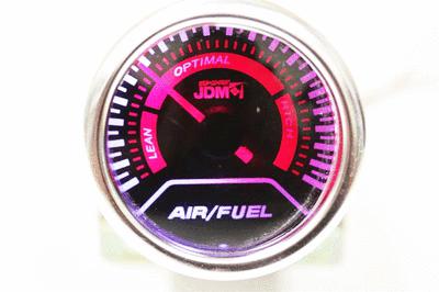 Jdm sport universal 2" 52mm air fuel ratio meter white led smoke tint len gauge