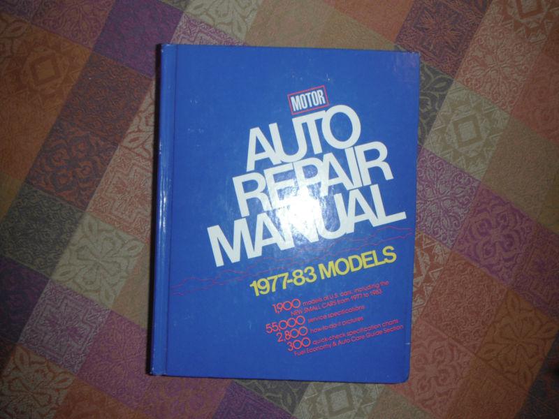 Motor, auto repair manual 1977/83