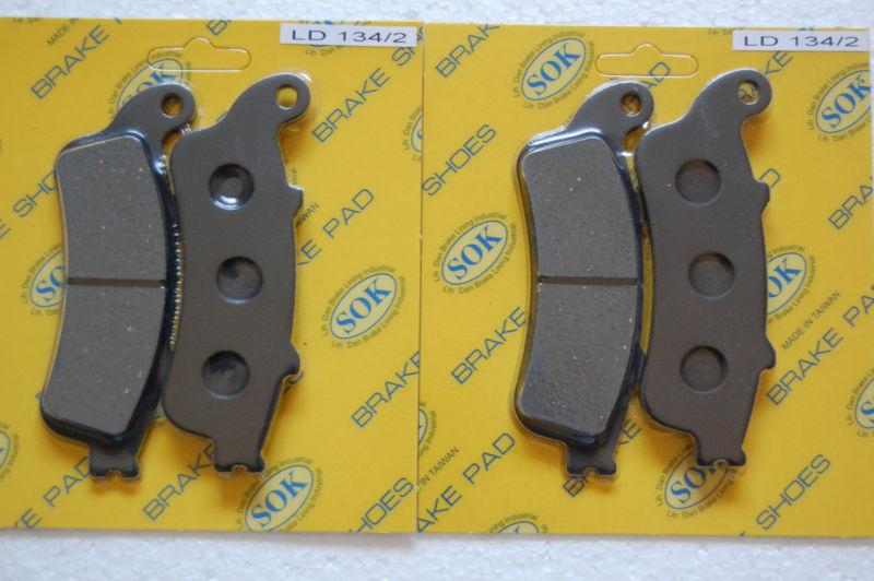 Front brake pads fit honda gl1800 gold wing, 01-13 gl1800 gl1800a abs goldwing