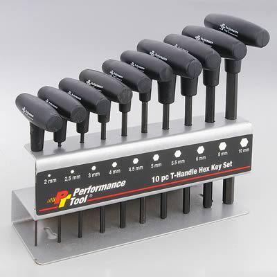 Performance tool t-handle hex key set w80275