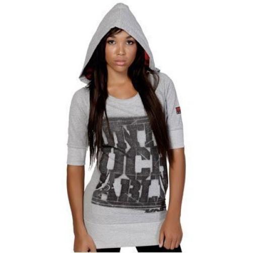 New women's unit untouchable hoodie dress gray size small 6 u11240600sm