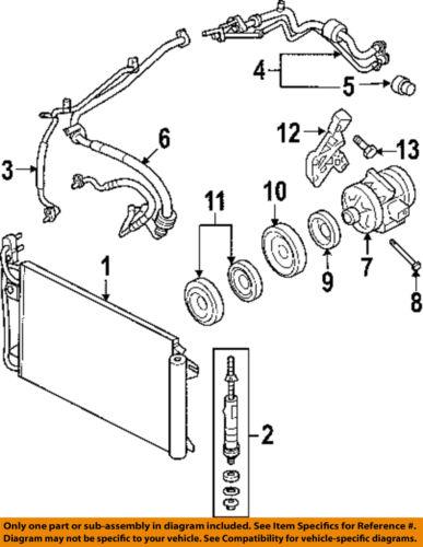 Ford oem w710379s437 a/c condenser, compressor & lines-mount bracket bolt