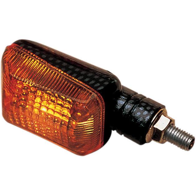 K&s mini-stalk marker light set single filament black amber