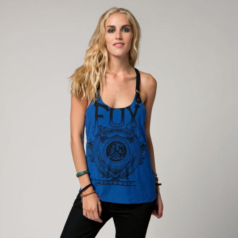 Fox racing womens force cami tank 2013 small tech blue