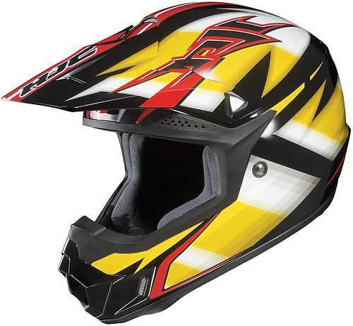 Hjc cl-x6 spectrum offroad/motocross adult helmet,mc-3/yellow/red/black/white,xs