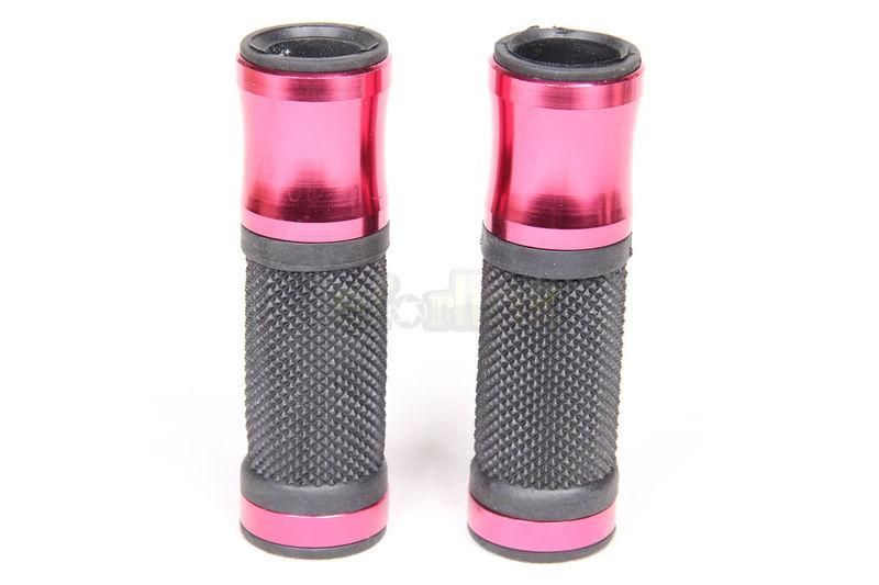 Red 7/8" motorcycle handlebar street bike hand grips honda yamaha ktm suzuki