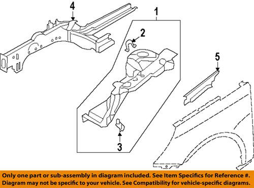 Hyundai oem 841303s000 fender-upper cover