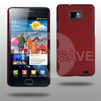 Red hybrid hard case cover for samsung galaxy s2 i9100