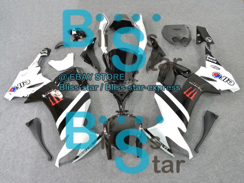 Injection fairing bodywork plastic kit set fit kawasaki zx10r 2008-2010 23 b y8