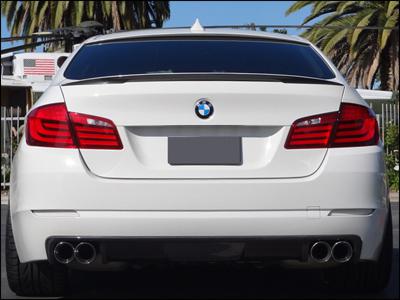 Vacuumed performance carbon fiber rear trunk spoiler - bmw f10 528i 535i 550i m5