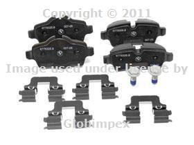 Bmw mini r55 r56 r57 (07-09) brake pad set rear genuine new + warranty