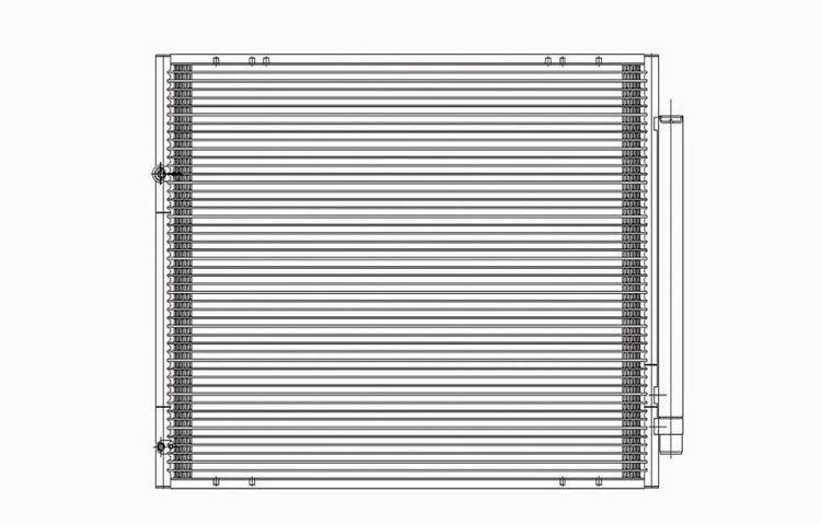 Replacement ac condenser pfc type 2004-2009 toyota sienna 3.3l 3.5l 8846108010