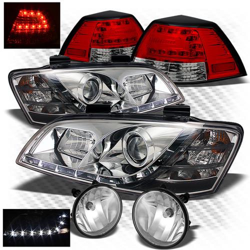 08-09 g8 drl pro headlights + r/c philips-led perform tail lights + fog lights