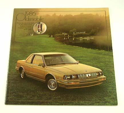 1986 86 oldsmobile brochure cutlass supreme calais