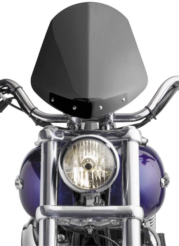 National cycle gladiator windshield - bright chrome - light tint  n2710