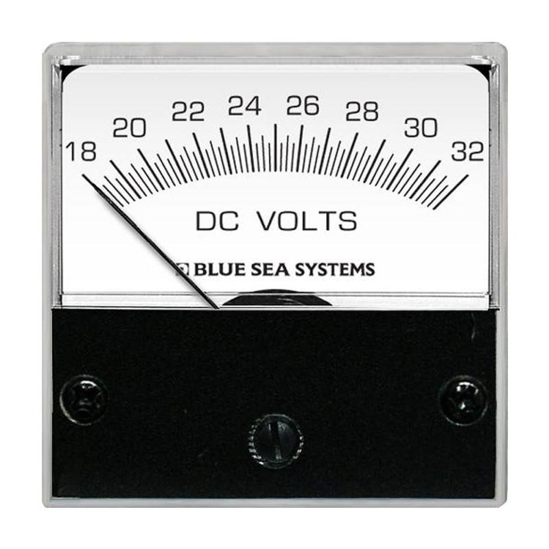 Blue sea 8243 dc analog micro voltmeter - 2" face, 18-32 volts dc