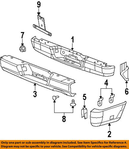 Dodge oem 5029743aa rear bumper-bumper cover mount bracket