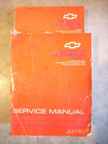 1993 93 chevy chevrolet lumina shop service repair book manual