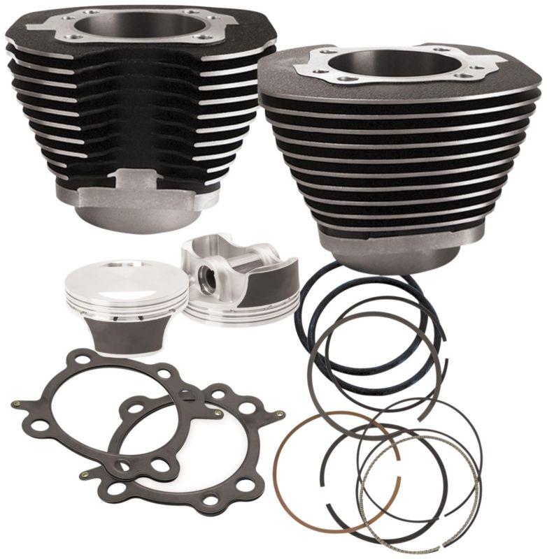 S&s cycle 106in. big bore cylinder kit - black powder-coated  106-3760