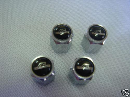 Car bmw acs wheel air valve caps set 4 pcs e36 x5 z4 black