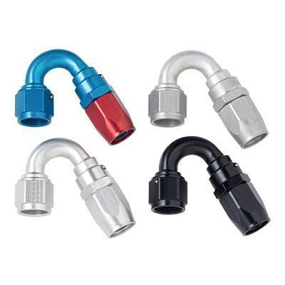 Fragola 115008 hose end reusable 150 deg -8 an hose to female -8 an red/blue ea