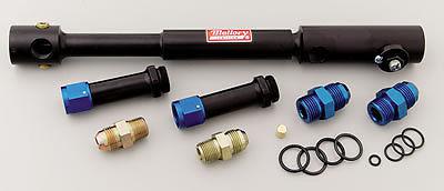 Mallory marine fuel log aluminum black anodized 10an male to 10an male 1/8" npt