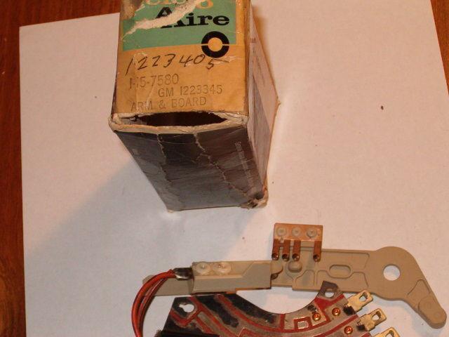 1971-72 chevy pontiac camaro chevelle nova gto firebird nos a/c board & arm assy