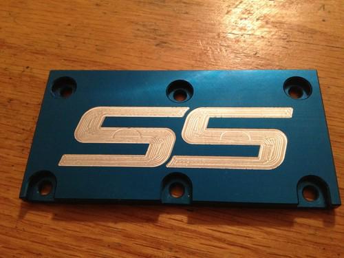 Ss lt1 tpi throttle body cover plate camaro z28 slp blue