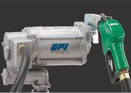 Gpi 115v ac super duty vane pump for fuel w/automatic diesel nozzle-30gmp/113lpm